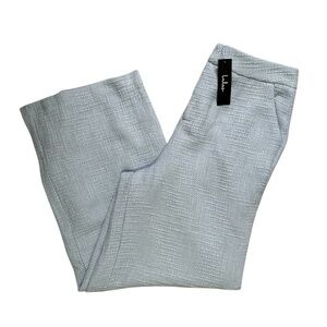 Lulus Women’s Large Chic and Sophisticated Light Blue Tweed Wide-Leg Pants